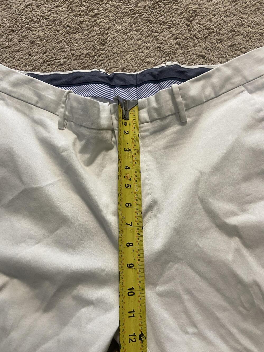 Perry Ellis Pants Mens 36x30 White Resist Spill Chino Slim Fit Stretch Casual - Picture 5 of 10